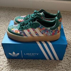 Adidas Sambae x Liberty London Floral Green sz 9